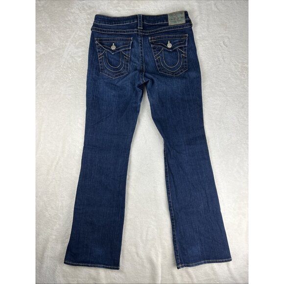 VTG Y2K True Religion Becky Jean Womens Size 32 Bootcut Low Rise Stretch Denim - Picture 12 of 12